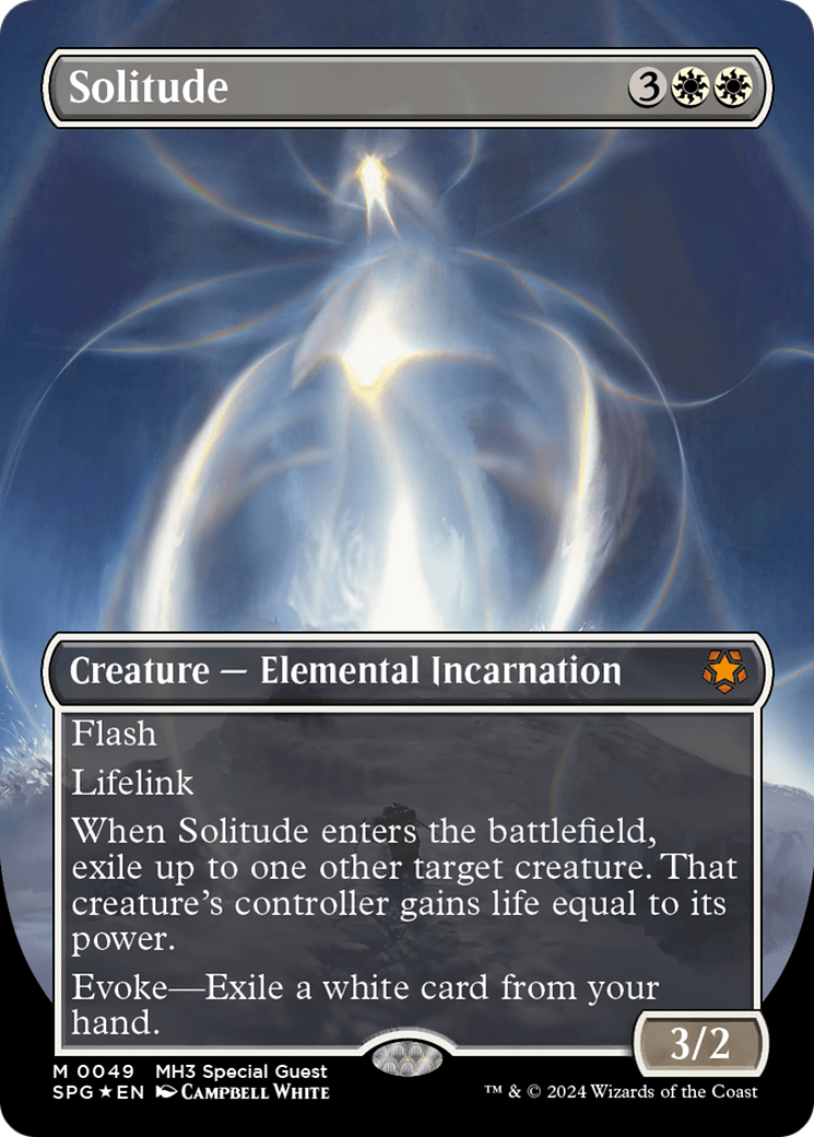 Solitude (Borderless) (Textured Foil) [Modern Horizons 3 Special Guests]-1
