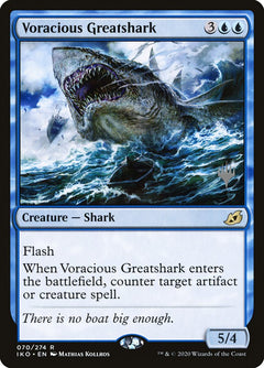 Voracious Greatshark (Promo Pack) [Ikoria: Lair of Behemoths Promos]-1