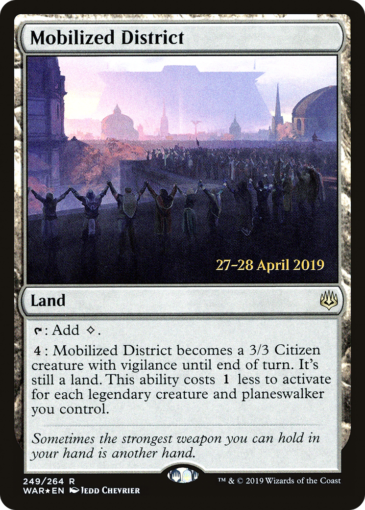 Mobilized District [War of the Spark Prerelease Promos]-1