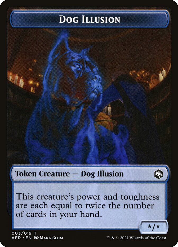 Angel // Dog Illusion Double-Sided Token [Dungeons & Dragons: Adventures in the Forgotten Realms Tokens]-2