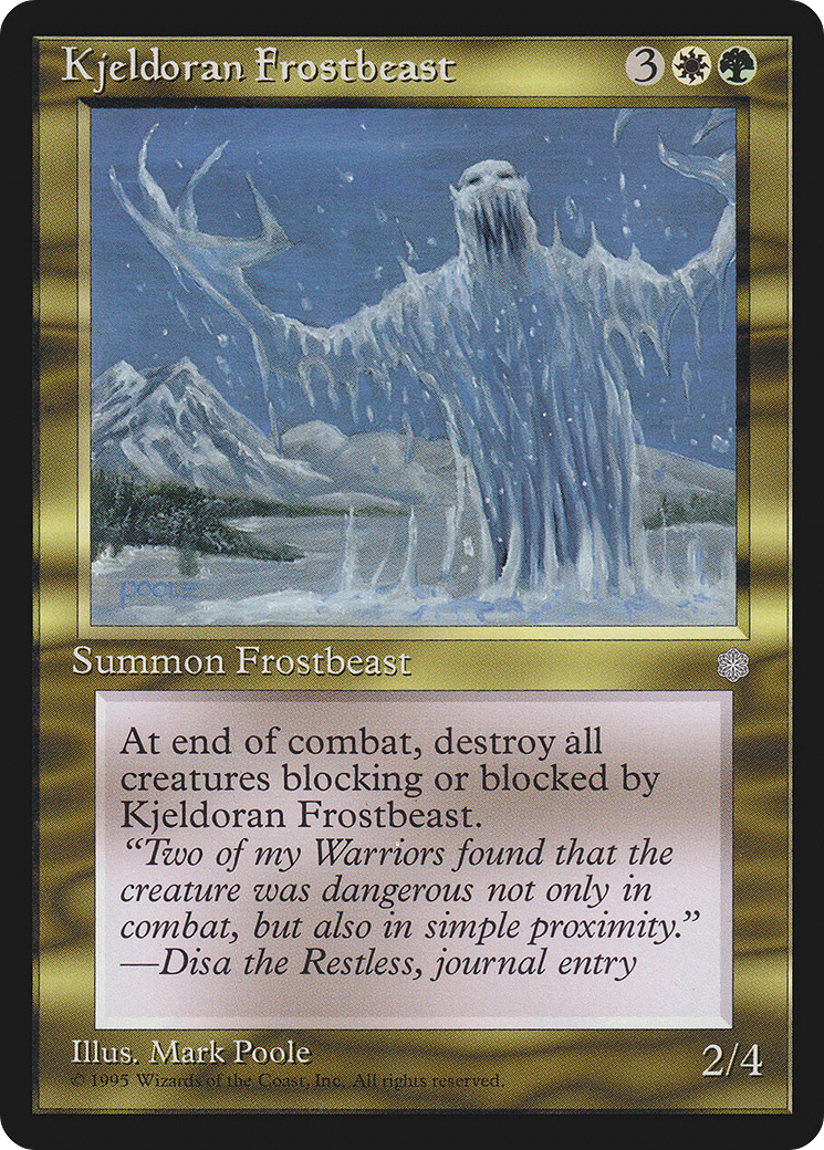 Kjeldoran Frostbeast [Ice Age]-1