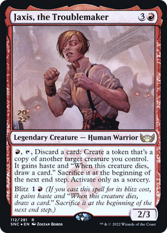 Jaxis, the Troublemaker [Streets of New Capenna Prerelease Promos]-1