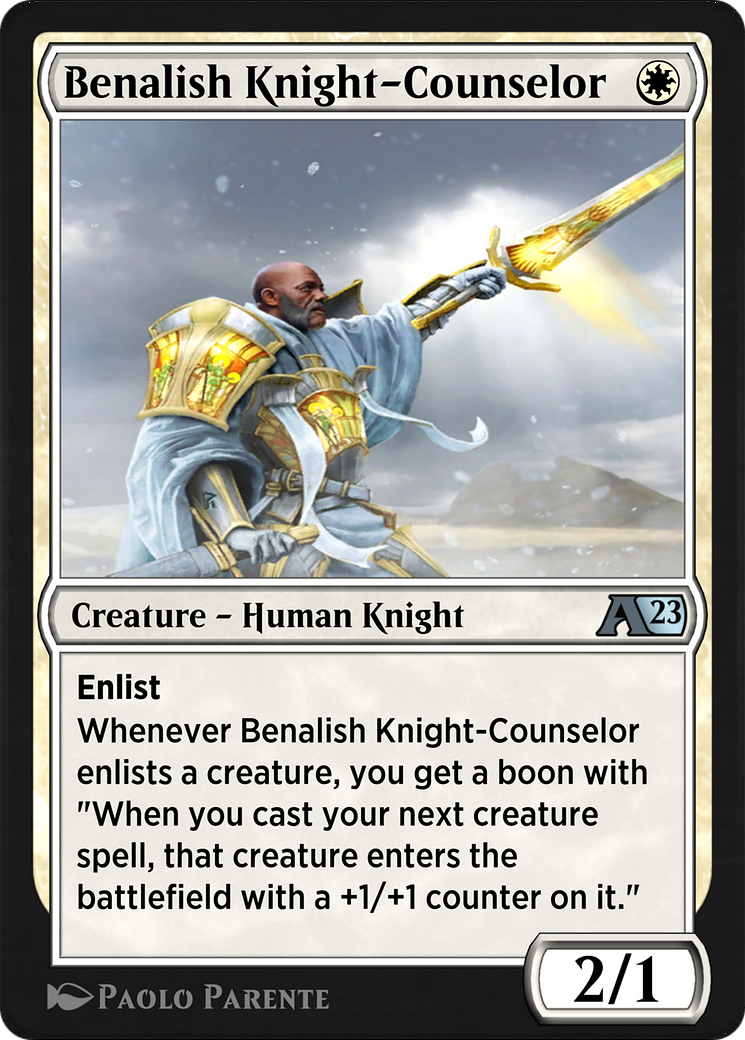 Benalish Knight-Counselor (YDMU-001) - Alchemy: Dominaria-1