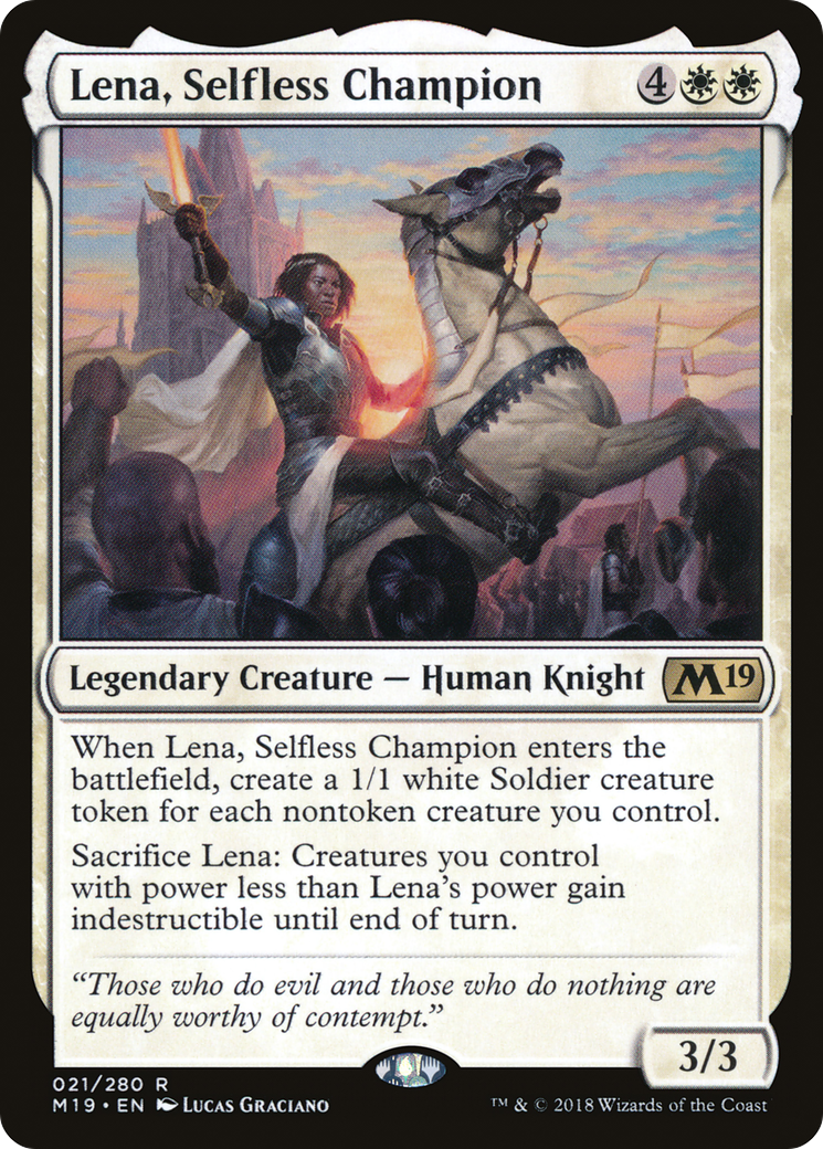 Lena, Selfless Champion [Core Set 2019]-1
