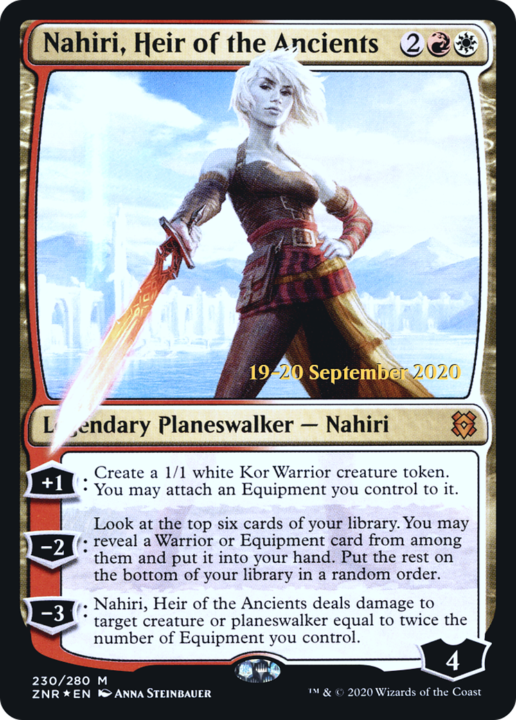 Nahiri, Heir of the Ancients [Zendikar Rising Prerelease Promos]-1
