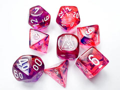 CHX30057 Nebula Black Light Special/White 7-Set Lab Dice-1