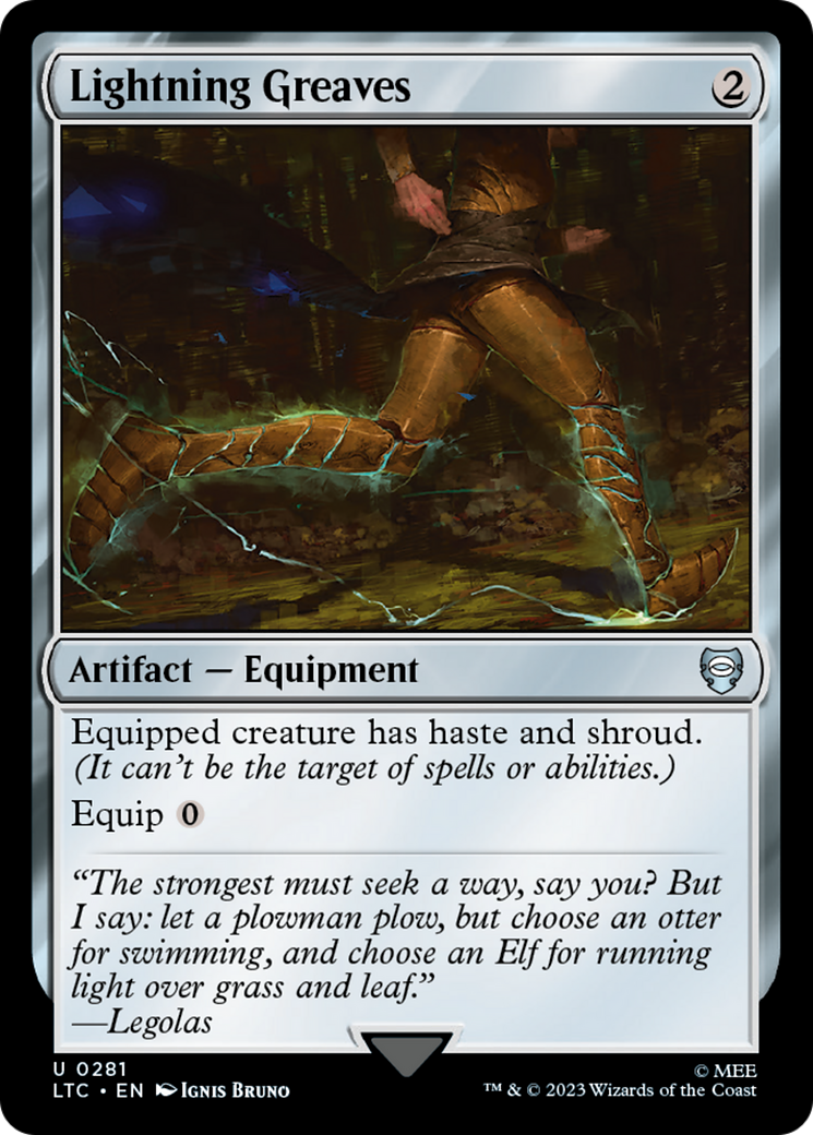 Lightning Greaves [The Lord of the Rings: Tales of Middle-Earth Commander]-1