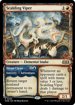 Scalding Viper // Steam Clean (Showcase) [Wilds of Eldraine]-1