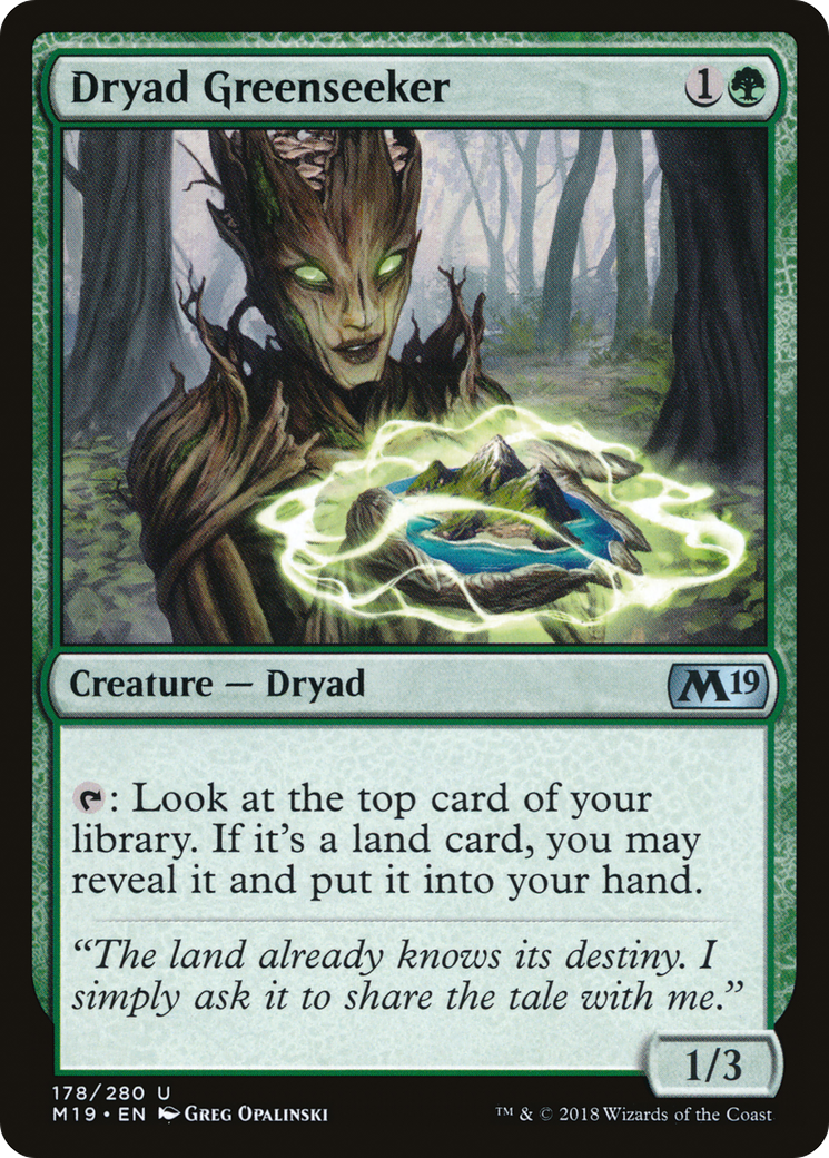Dryad Greenseeker [Core Set 2019]-1