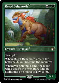 Regal Behemoth (CMM-569) - Commander Masters Etched Foil-1