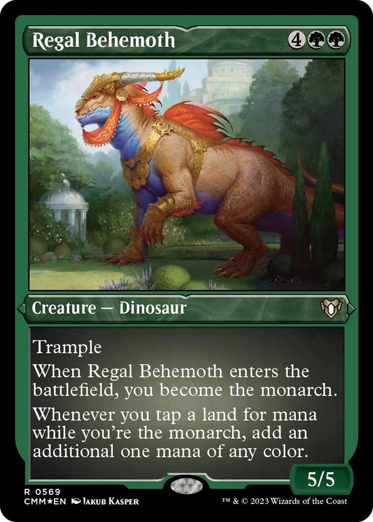 Regal Behemoth (CMM-569) - Commander Masters Etched Foil-1