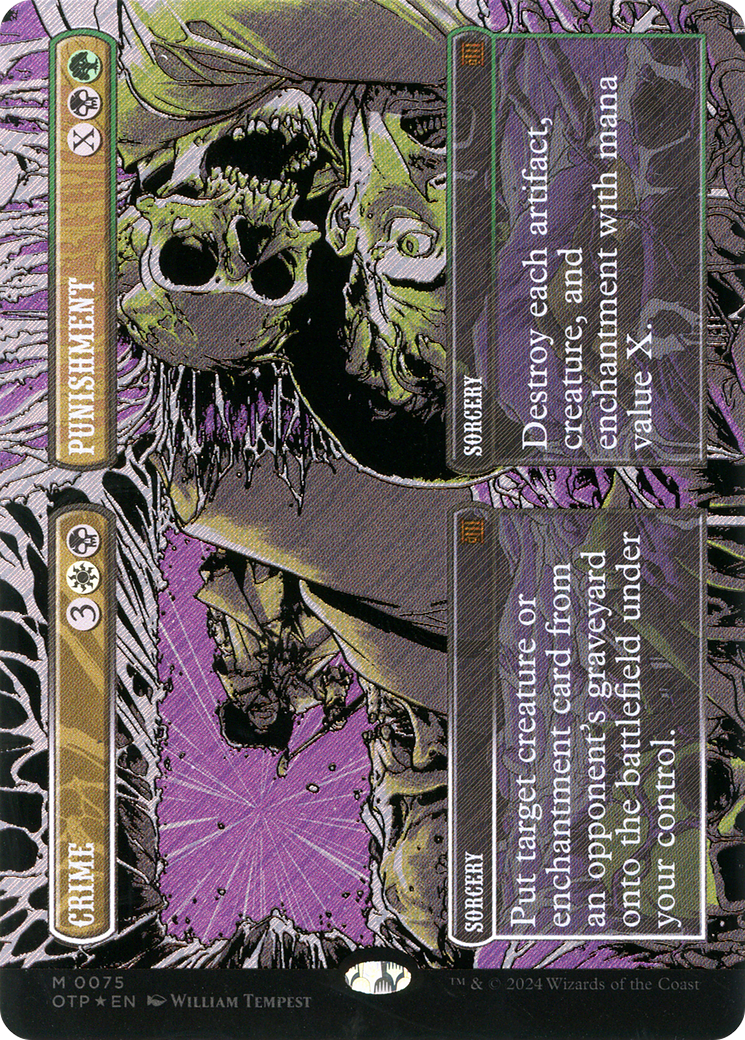 Crime // Punishment (Textured Foil) [Outlaws of Thunder Junction: Breaking News]-1