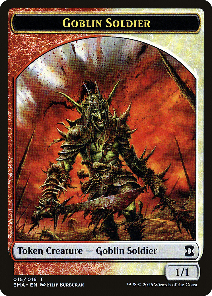 Goblin Soldier Token [Eternal Masters Tokens]-1