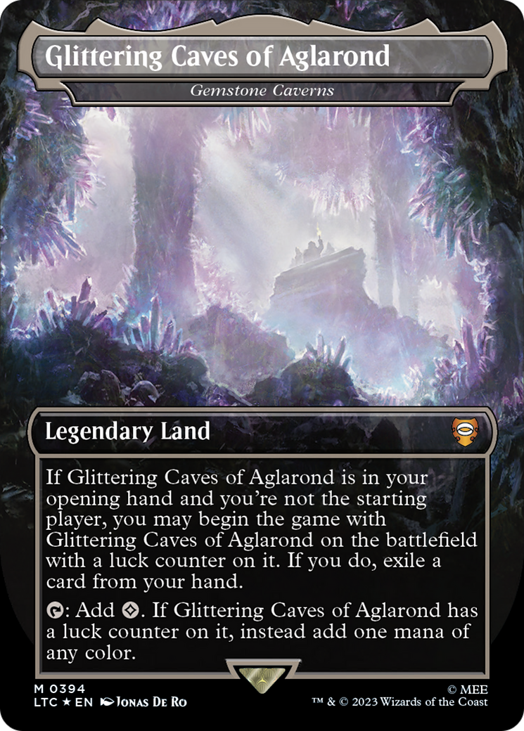 Glittering Caves of Aglarond - Gemstone Caverns (Surge Foil Realms and Relics) [The Lord of the Rings: Tales of Middle-Earth Commander]-1