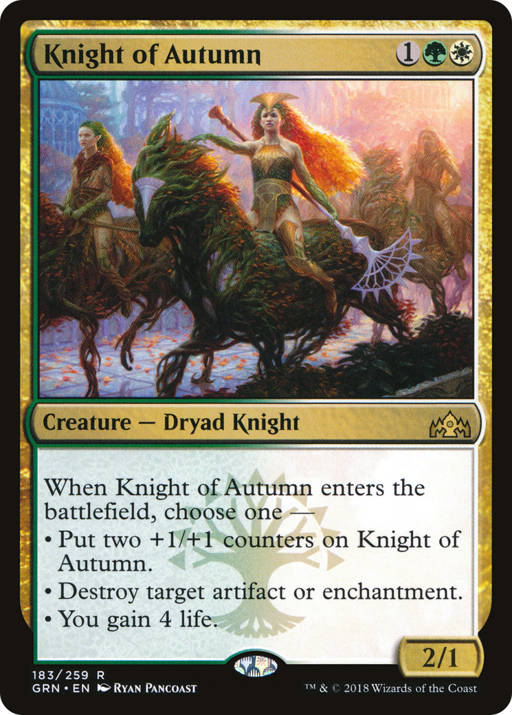 Knight of Autumn [Guilds of Ravnica]-1