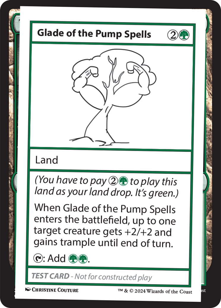 Glade of the Pump Spells [Mystery Booster 2 Playtest Cards]-1