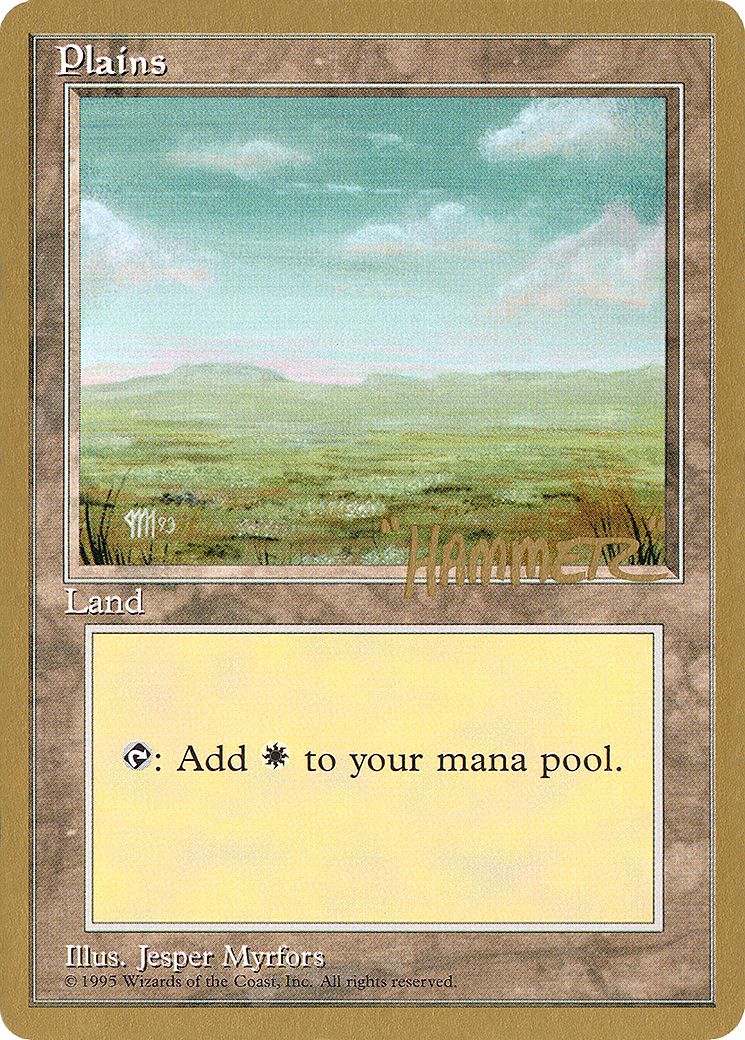 Plains (shr366) (Shawn "Hammer" Regnier) [Pro Tour Collector Set]-1
