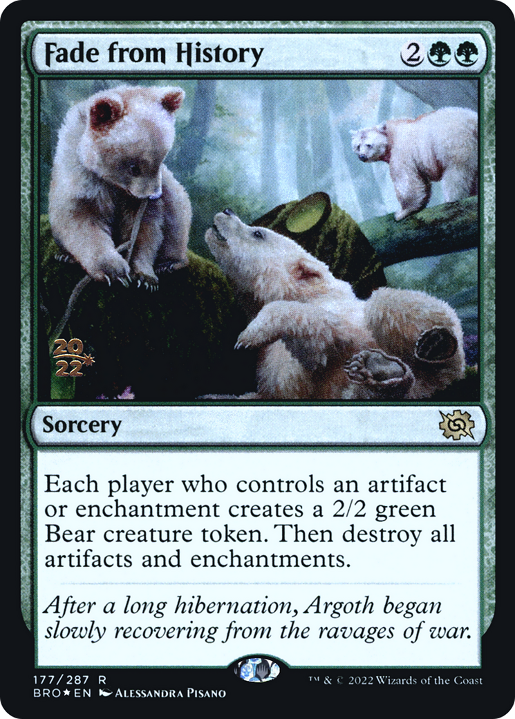 Fade from History [The Brothers' War Prerelease Promos]-1