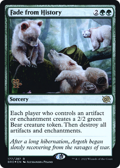 Fade from History [The Brothers' War Prerelease Promos]-1