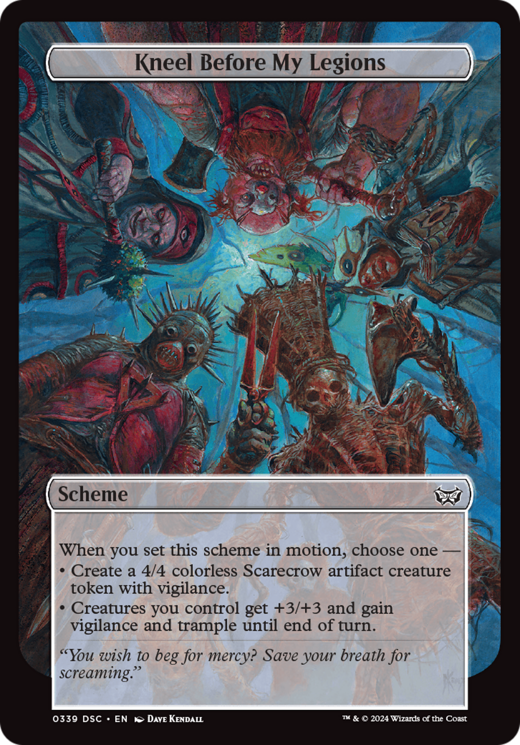 Kneel Before My Legions (Full Art) [Duskmourn: Archenemy]-3