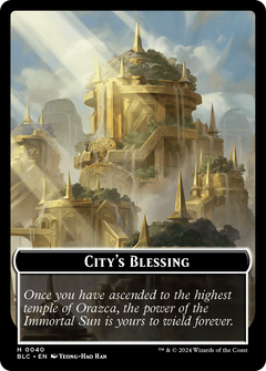 City's Blessing (TBLC-040) - Bloomburrow Commander Tokens Foil-1