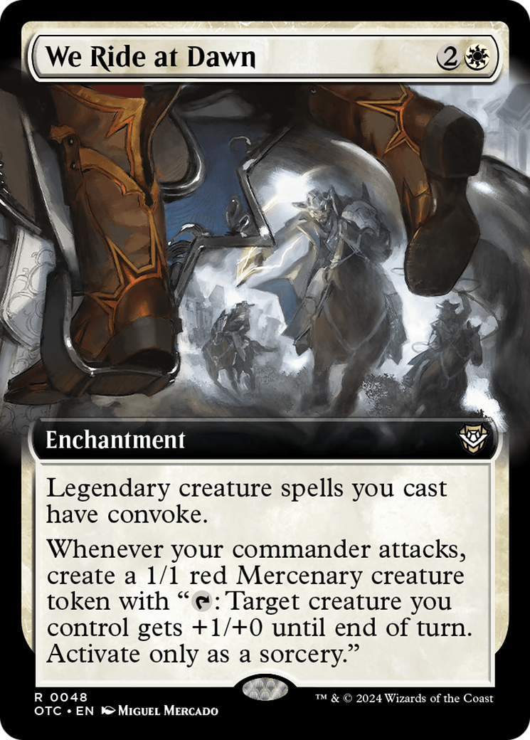 We Ride at Dawn (Extended Art) [Outlaws of Thunder Junction Commander]-1