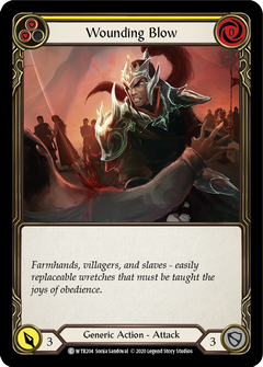 Wounding Blow (Yellow) [U-WTR204] (Welcome to Rathe Unlimited)  Unlimited Rainbow Foil-2