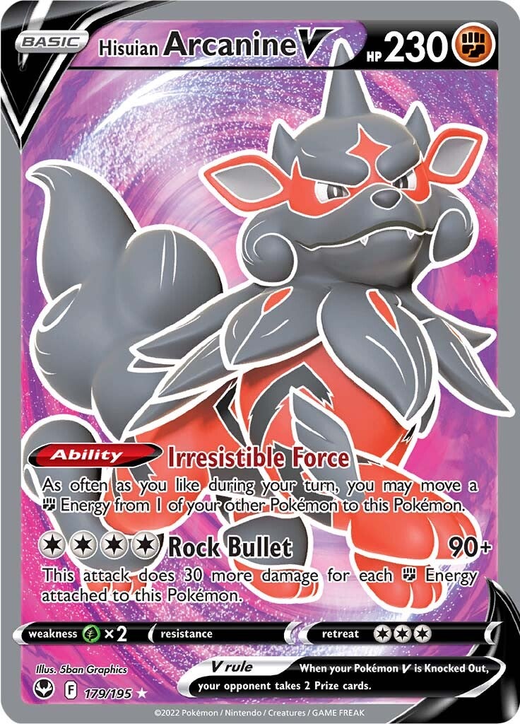 Hisuian Arcanine V (179/195) [Sword & Shield: Silver Tempest]-2