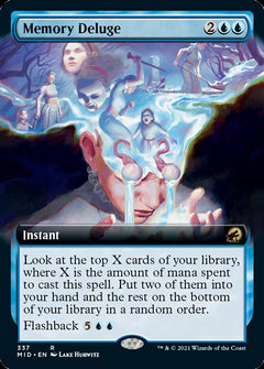 Memory Deluge (Extended Art) [Innistrad: Midnight Hunt]-1