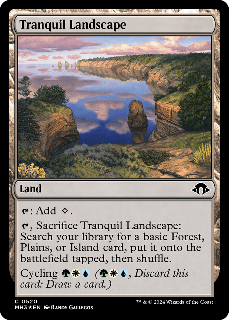 Tranquil Landscape (Ripple Foil) (MH3-520) - Modern Horizons 3 Foil-1