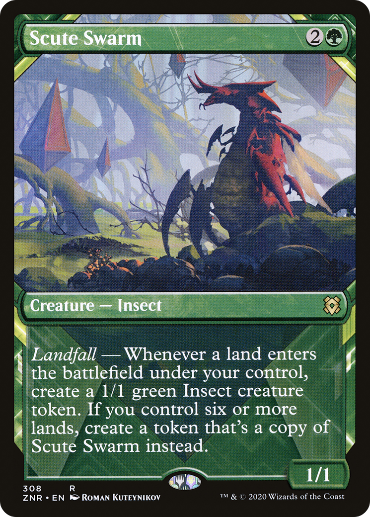 Scute Swarm (Showcase) [Zendikar Rising]-1