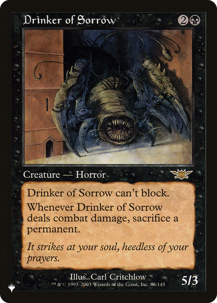 Drinker of Sorrow [The List]-1