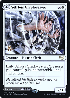 Selfless Glyphweaver // Deadly Vanity [Strixhaven: School of Mages Prerelease Promos]-3