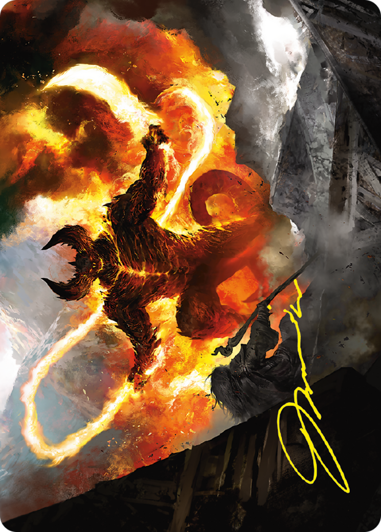 The Balrog, Flame of Udun Art Card [The Lord of the Rings: Tales of Middle-earth Art Series]-1