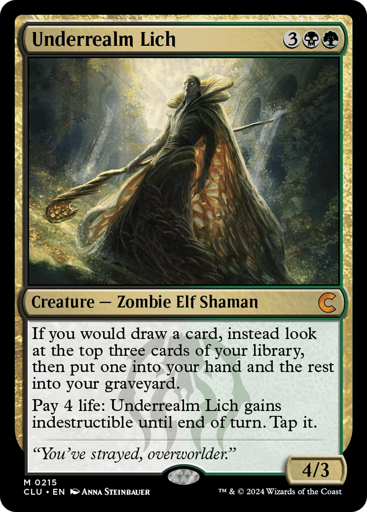 Underrealm Lich (CLU-215) - Ravnica: Clue Edition-1