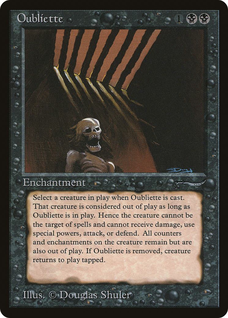 Oubliette (Dark Mana Cost) [Arabian Nights]-1
