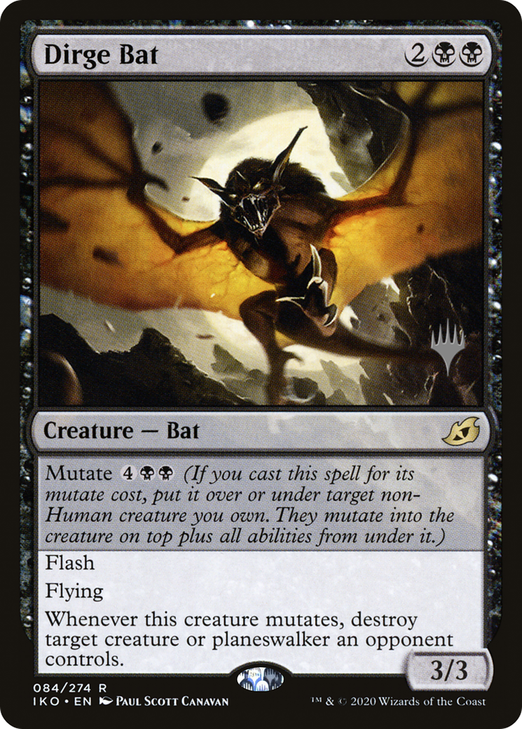 Dirge Bat (Promo Pack) [Ikoria: Lair of Behemoths Promos]-1