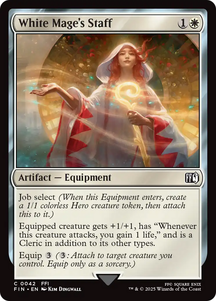 White Mage's Staff (FIN-042) - FINAL FANTASY Foil-1