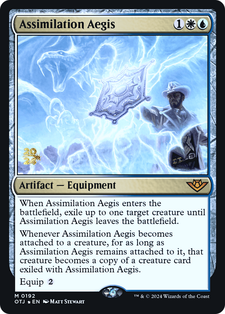 Assimilation Aegis [Outlaws of Thunder Junction Prerelease Promos]-1
