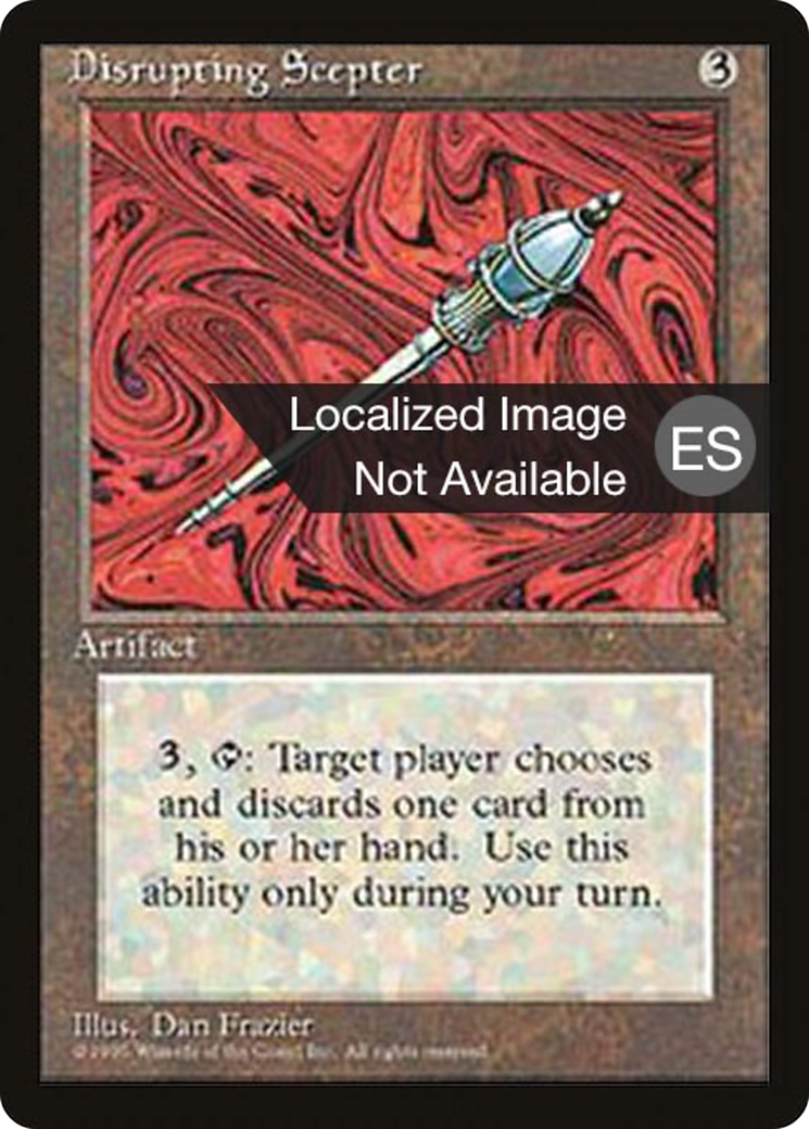 Disrupting Scepter [Fourth Edition Foreign Black Border]-1
