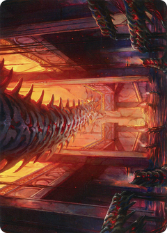 Bloodfell Caves // Bloodfell Caves (AMOM-055) - March of the Machine Art Series (Borderless) Foil-1
