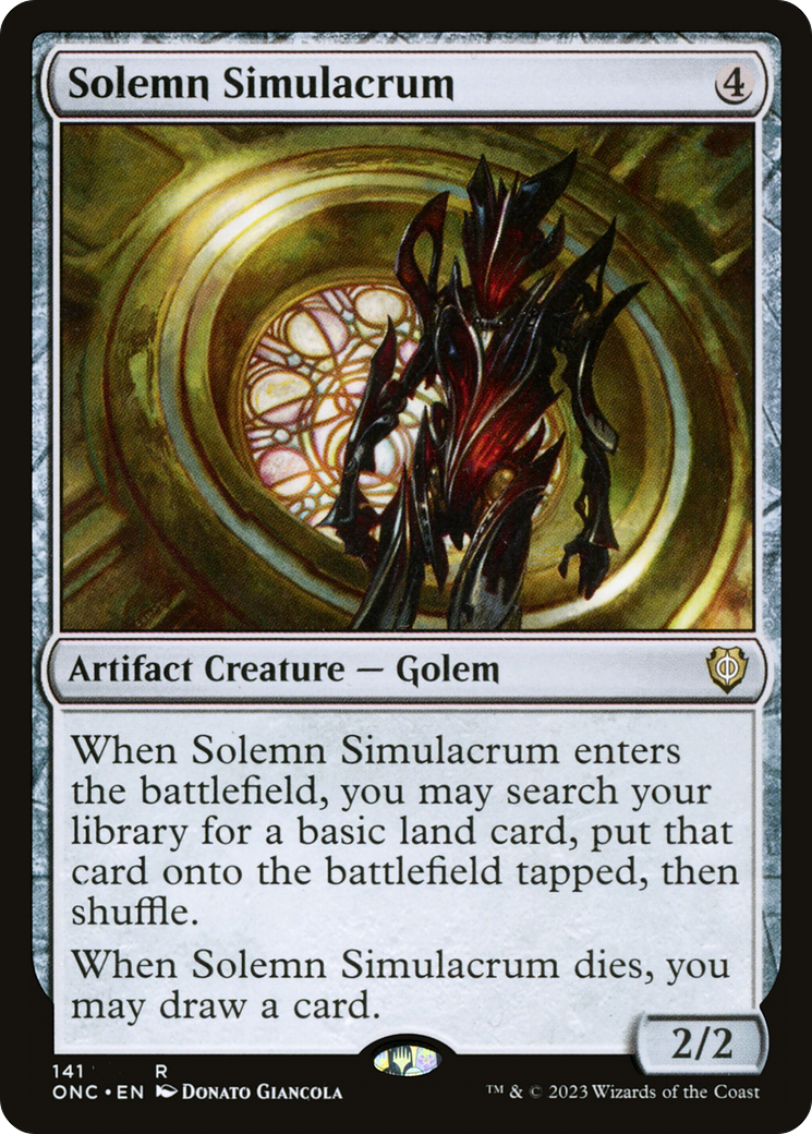 Solemn Simulacrum [Phyrexia: All Will Be One Commander]-1
