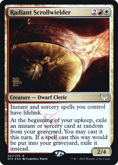 Radiant Scrollwielder [Strixhaven: School of Mages Prerelease Promos]-1