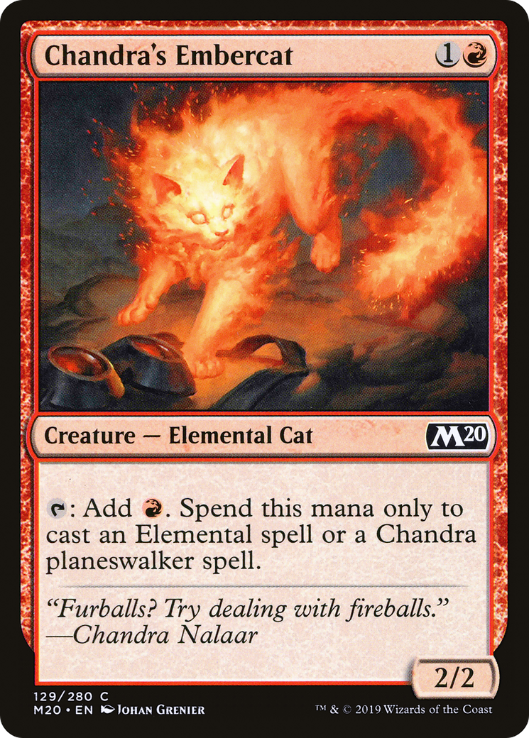 Chandra's Embercat [Core Set 2020]-1