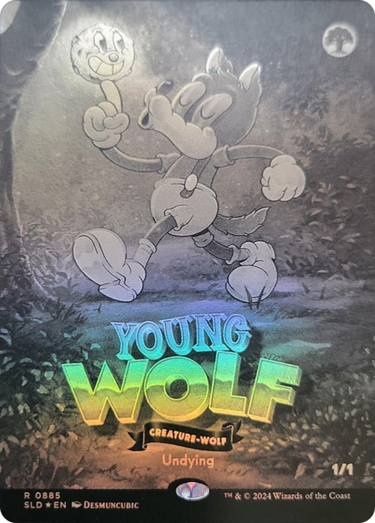 Young Wolf (Black & White Foil) [Secret Lair Drop Series]-1