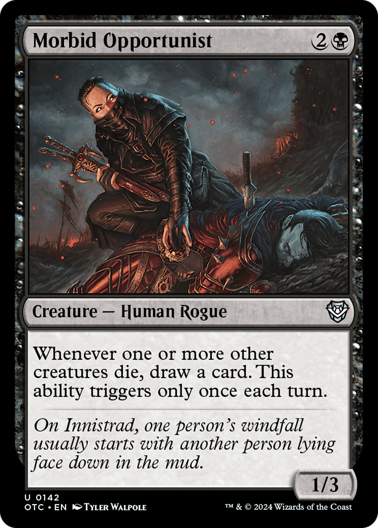 Morbid Opportunist [Outlaws of Thunder Junction Commander]-1