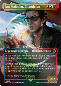 Ian Malcolm, Chaotician (Emblem) (Borderless) [Jurassic World Collection Tokens]-1