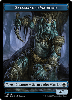 Salamander Warrior (TLCC-004) - The Lost Caverns of Ixalan Commander Tokens-1