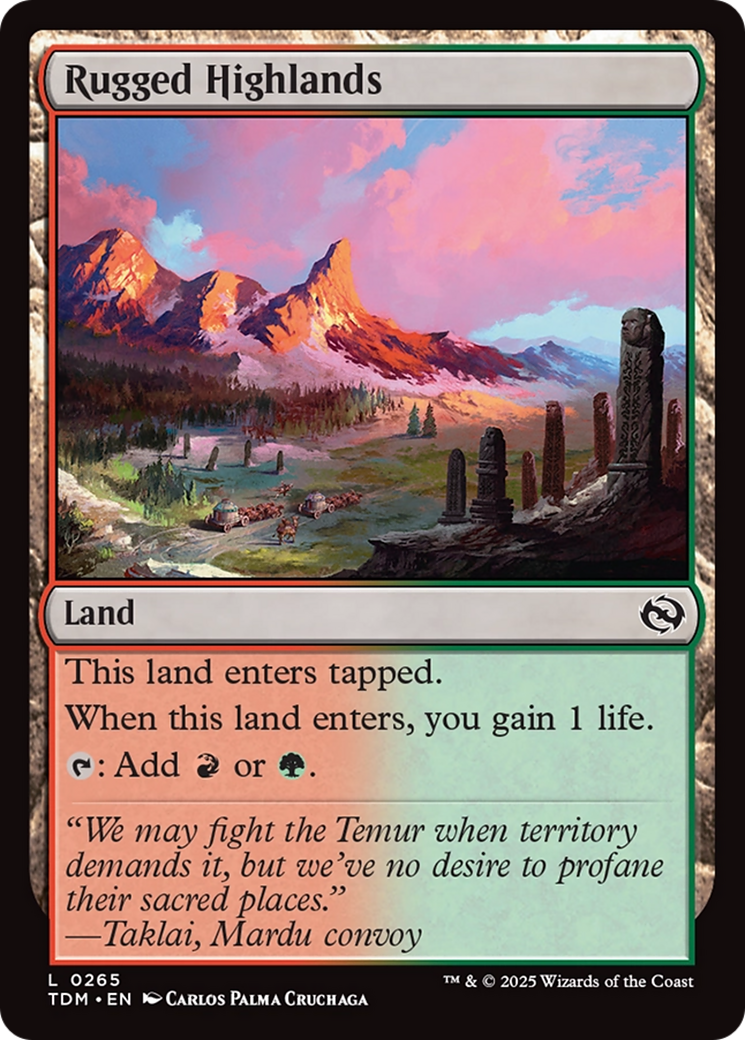 Rugged Highlands [Tarkir: Dragonstorm]-1