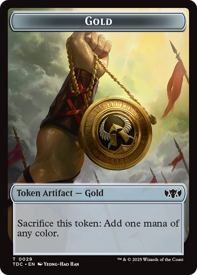 Elemental (0016) // Gold Double-Sided Token [Tarkir: Dragonstorm Commander Tokens]-2
